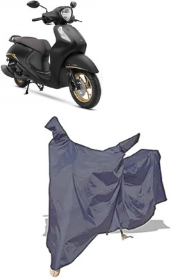 Amexride Two Wheeler Cover for Yamaha(Fascino 125 FI, Grey)