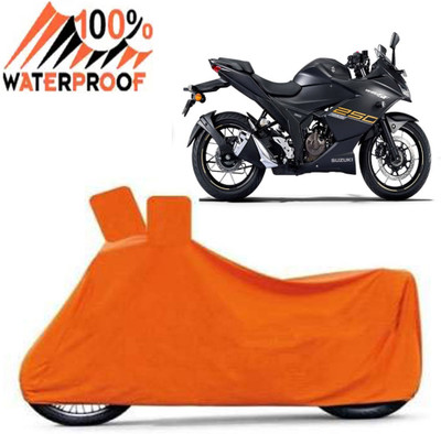 Autoinnovation Waterproof Two Wheeler Cover for Suzuki(Gixxer SF 250, Orange)
