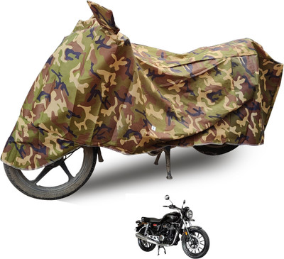 Auto Hub Waterproof Two Wheeler Cover for Honda(Hness CB350, Multicolor)