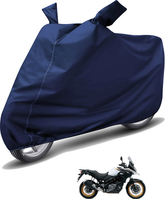 Auto Hub Waterproof Two Wheeler Cover for Suzuki(V-Strom 1000, Blue)