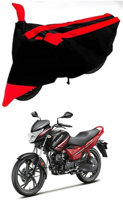 AutoGalaxy Waterproof Two Wheeler Cover for Hero(Glamour, Red, Black)