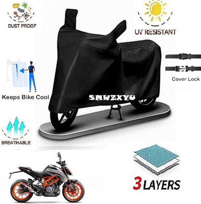 smwzxyu Waterproof Two Wheeler Cover for KTM(390 Duke, Maroon)