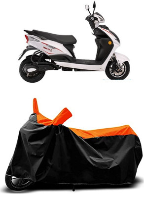 VESMEI Two Wheeler Cover for Bajaj(Sport 63 48V, Orange)