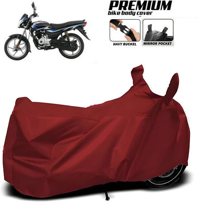 SK AUTO Waterproof Two Wheeler Cover for Hero, Honda, Bajaj, TVS, Suzuki(Maroon)