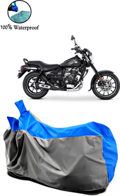 APNEK Waterproof Two Wheeler Cover for Bajaj(Avenger 160 Street, Grey, Blue)