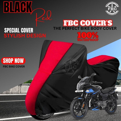 AUTOCAD Waterproof Two Wheeler Cover for Bajaj(Pulsar 220F, Red)