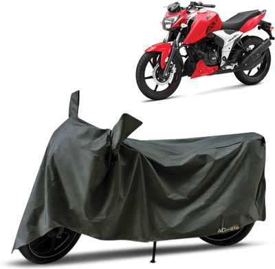 AG MOTO Two Wheeler Cover for TVS(Apache RTR 160 4V, Green)