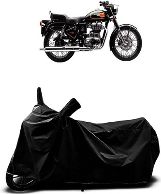 OliverX Waterproof Two Wheeler Cover for Royal Enfield(Bullet 350 Twinspark, Black)