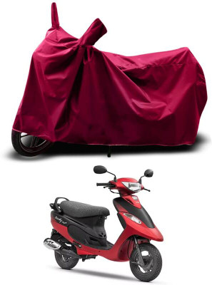 KEDIT Two Wheeler Cover for TVS(Scooty Pep+, Maroon)