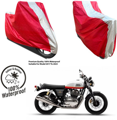 AUTOCAD Waterproof Two Wheeler Cover for Yamaha(Fazer-250 BS6, Silver, Red)