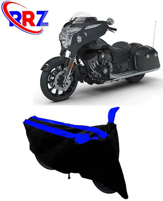 RRZ Waterproof Two Wheeler Cover for Indian(Chieftain, Black, Blue)