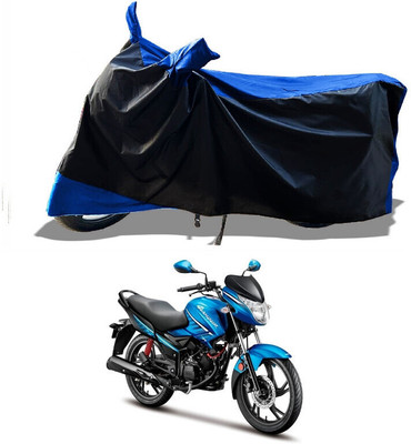 DeepShakshi AUTOMOTIVE Waterproof Two Wheeler Cover for Hero(Glamour Blaze, Blue)