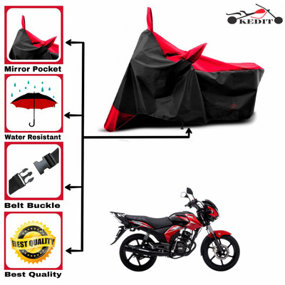 KEDIT Two Wheeler Cover for TVS(Max, Red, Black)