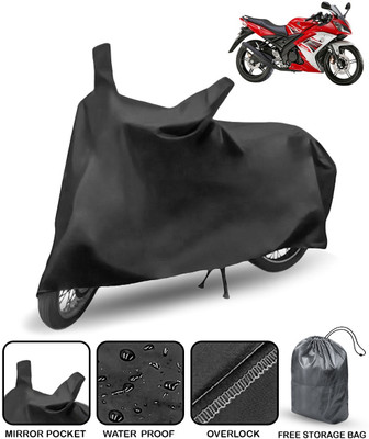 AutoRetail Waterproof Two Wheeler Cover for Yamaha(YZF R15 S, Black)