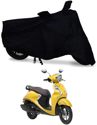 MMSSTAR Waterproof Two Wheeler Cover for Yamaha(Fascino, Black)