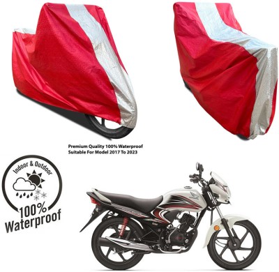 AUTOCAD Waterproof Two Wheeler Cover for Royal Enfield(Thunderbird, Silver, Red)