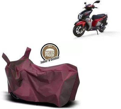 OliverX Waterproof Two Wheeler Cover for TVS(Ntorq 125, Maroon)