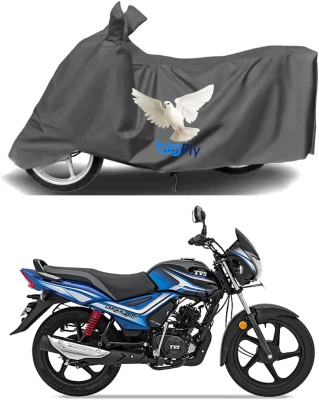 Big fly Waterproof Two Wheeler Cover for TVS(Star City Plus BS6, Grey)