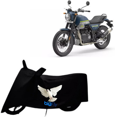 BigFly Waterproof Two Wheeler Cover for Royal Enfield(Black)