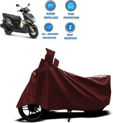 KEDIT Two Wheeler Cover for Yamaha(Cygnus Ray ZR, Maroon)