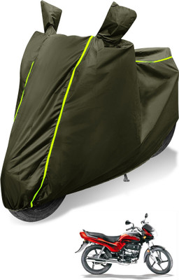 Auto Hub Waterproof Two Wheeler Cover for Hero(Passion Plus, Green)