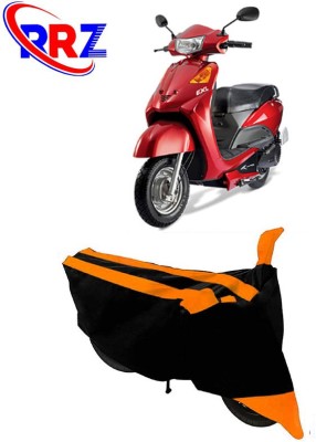 RRZ Waterproof Two Wheeler Cover for Universal For Bike(Yo EXL, Black, Orange)