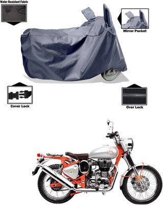 CODOKI Waterproof Two Wheeler Cover for Royal Enfield(Bullet Trials 500, Grey)
