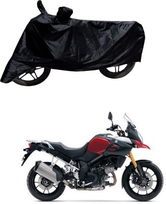 Furious3D Two Wheeler Cover for Suzuki(V Strom 1000, Black)