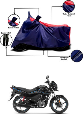 Mdstar Waterproof Two Wheeler Cover for Hero(Passion, Red, Blue)