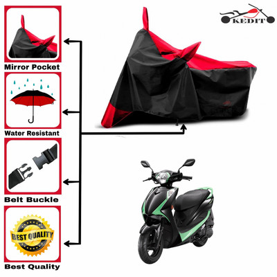 DeepShakshi AUTOMOTIVE Two Wheeler Cover for Hero(Electric Photon, Red, Black)