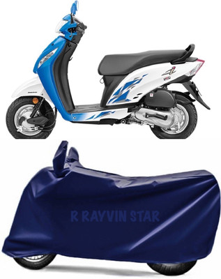 R Rayvin Star Two Wheeler Cover for Honda(Activa i, Blue)