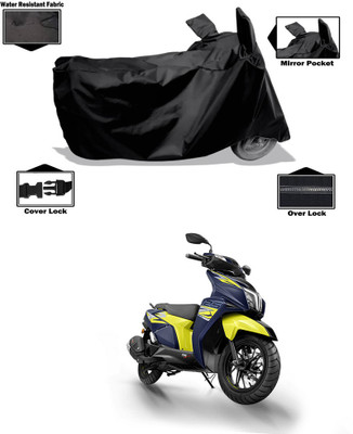 CODOKI Waterproof Two Wheeler Cover for TVS(Ntorq 125, Black)