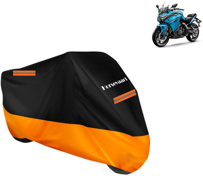 Horseyaart Waterproof Two Wheeler Cover for CFMoto(650GT, Orange)