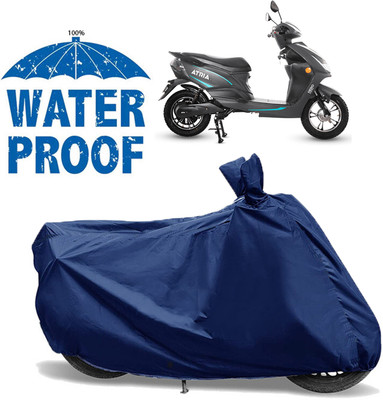 OliverX Waterproof Two Wheeler Cover for Hero(Electric Atria, Blue)