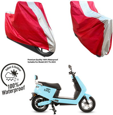 AUTOCAD Waterproof Two Wheeler Cover for KTM(390 Duke BS6, Silver, Red)