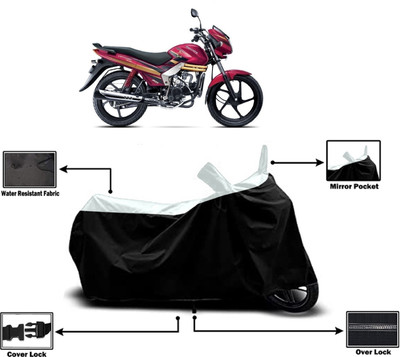Amexride Two Wheeler Cover for Mahindra(Centuro Rockstar, White)