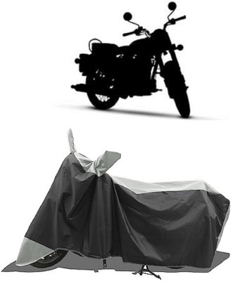 GROFATIK Two Wheeler Cover for Royal Enfield(Bobber 350, Grey)