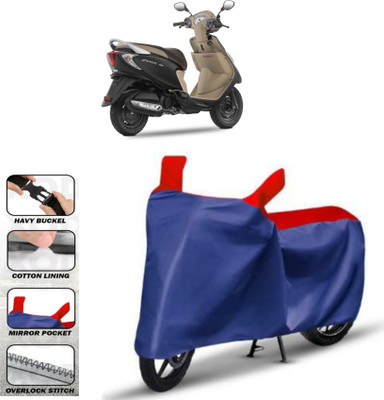 WMIZEXA Two Wheeler Cover for TVS(Zest 110, Red)