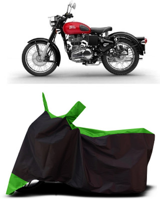 VESMEI Two Wheeler Cover for Royal Enfield(Classic Desert Storm, Green)