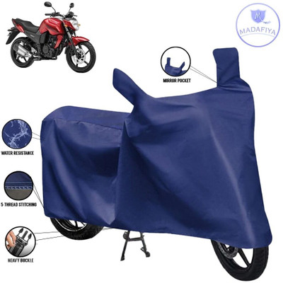MADAFIYA Waterproof Two Wheeler Cover for Yamaha(FZ, Blue)