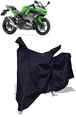 Amexride Two Wheeler Cover for Kawasaki(Ninja 250, Black)