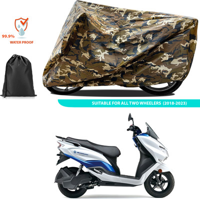 PAGORA Waterproof Two Wheeler Cover for Suzuki(Burgman Electric, Yellow)