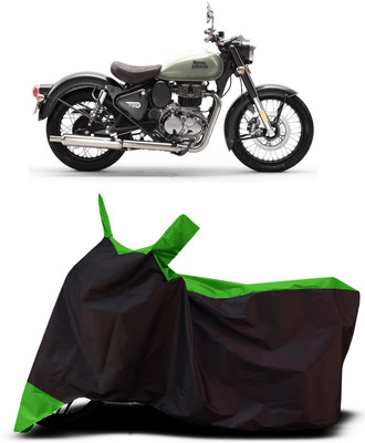 VESMEI Two Wheeler Cover for Royal Enfield(Classic 350, Green)