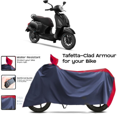 WMIZEXA Two Wheeler Cover for Bajaj(Chetak, Red, Blue)