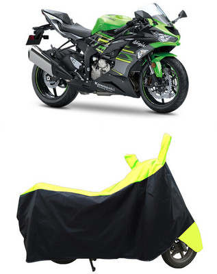 Coxtor Waterproof Two Wheeler Cover for Kawasaki(Ninja ZX-6R, Yellow)