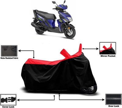 Amexride Two Wheeler Cover for Yamaha(Cygnus Ray ZR, Red)