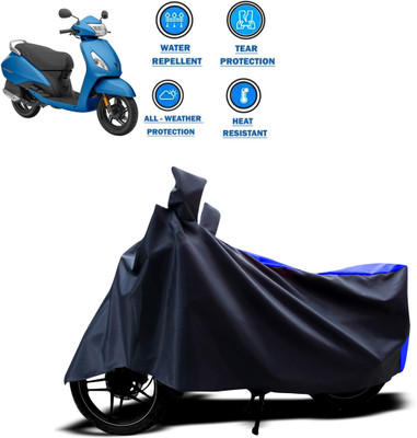 CODOKI Waterproof Two Wheeler Cover for TVS(Jupiter classic, Blue)