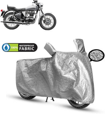CODOKI Waterproof Two Wheeler Cover for Royal Enfield(Electra 4S, Silver)