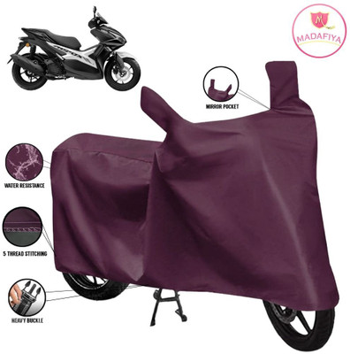 MADAFIYA Waterproof Two Wheeler Cover for Yamaha(Aerox 155 Maxi, Maroon)