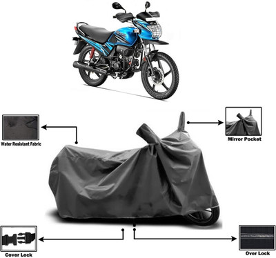 Amexride Two Wheeler Cover for Hero(Passion Pro TR, Grey)